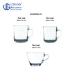 UNION GLASS Thailand Premium Clear Glass Cup Coffee, Tea, Hot Chocolate, Milk 200ml
