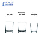 UNION GLASS Thailand Premium Clear Glass Shot Glass 63ml | 2oz Set of 6