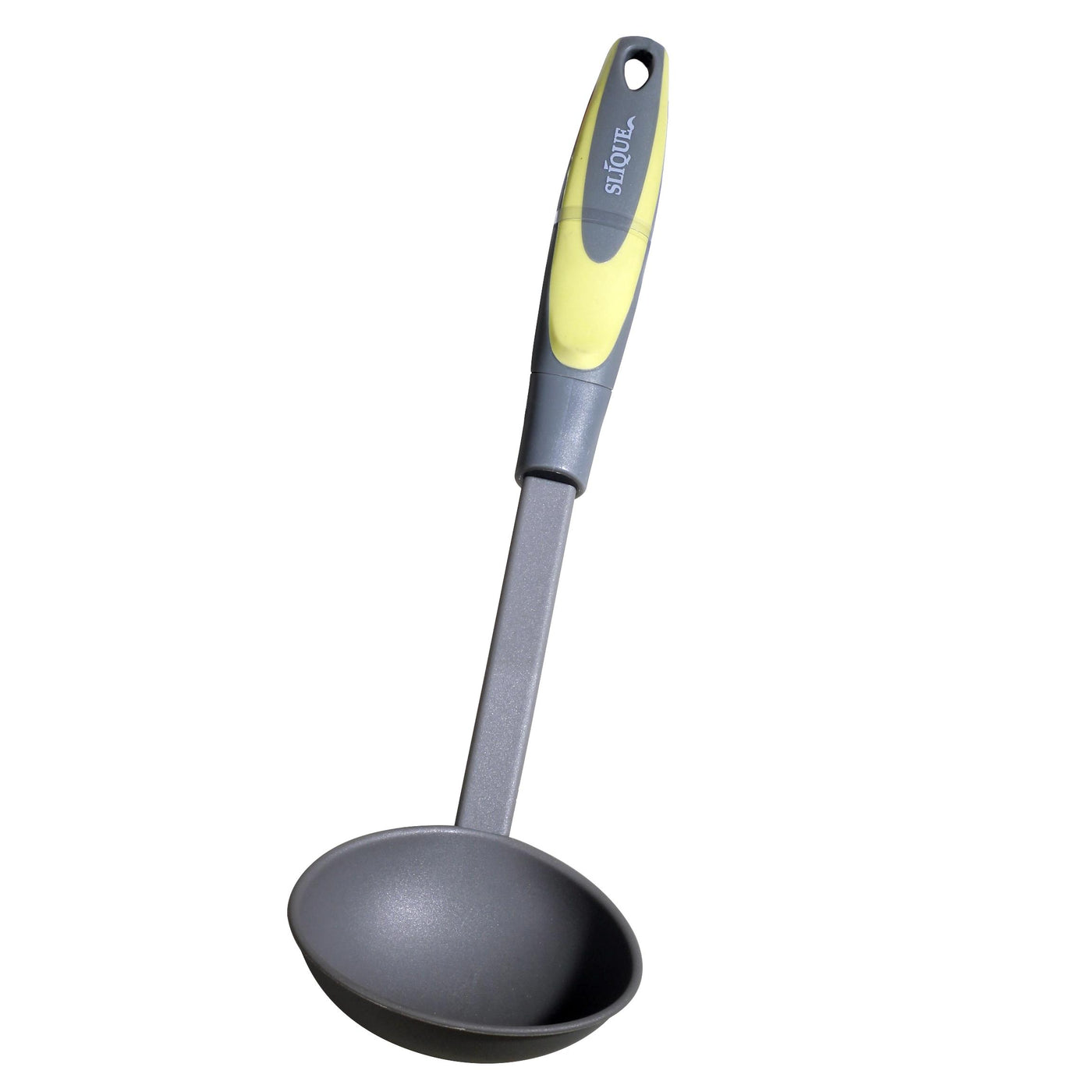 SLIQUE Premium Nylon Ladle TPR Silicone Handle Kitchen Essentials Amazing Gift Idea For Any Occasion! (Green)