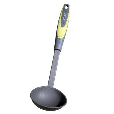 SLIQUE Premium Nylon Ladle TPR Silicone Handle Kitchen Essentials Amazing Gift Idea For Any Occasion! (Green)