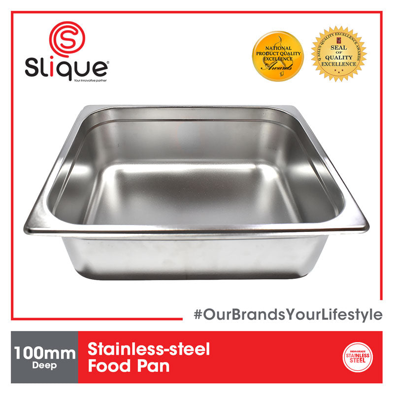 SLIQUE Premium Stainless Steel 1x2 Food Pan 30cm Amazing Gift Idea For Any Occasion!