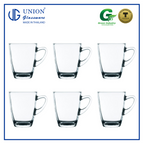 UNION GLASS Thailand Premium Clear Glass Cup Coffee, Tea, Hot Chocolate, Milk 305ml