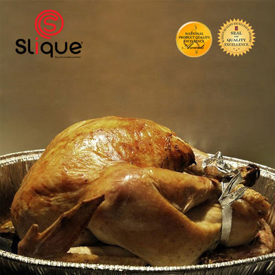SLIQUE Premium Aluminum Foil Oval Roaster 46.5x35x9.5cm Set of 10 Amazing Gift Idea For Any Occasion!