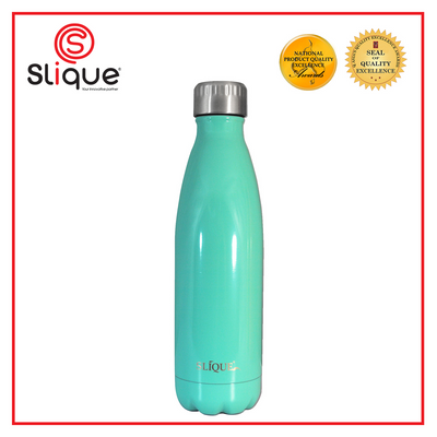 SLIQUE Stainless Steel Glossy Finish Insulated Water Bottle 500ml Amazing Gift Idea For Any Occasion! (Green)
