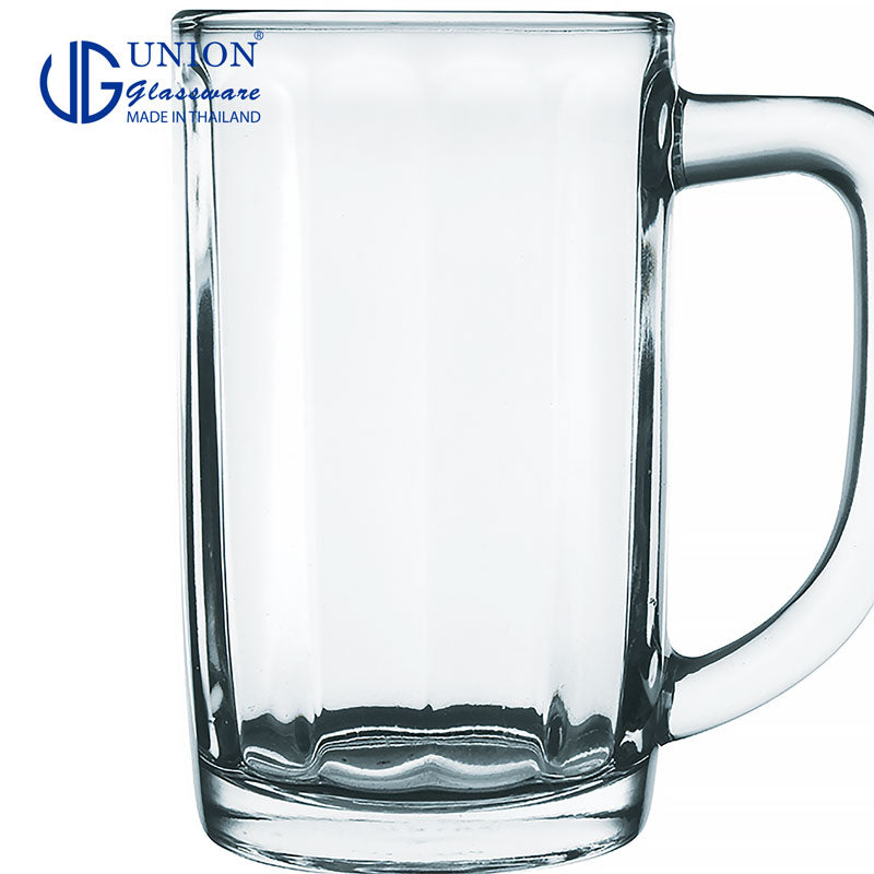 UNION GLASS Thailand Premium Clear Glass Beer Mug Beer Lovers 500ml Set of 6