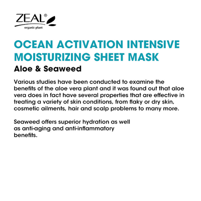 ZEAL Premium Sheet Mask Skin Care 25ml Amazing Gift Idea For Any Occasion!