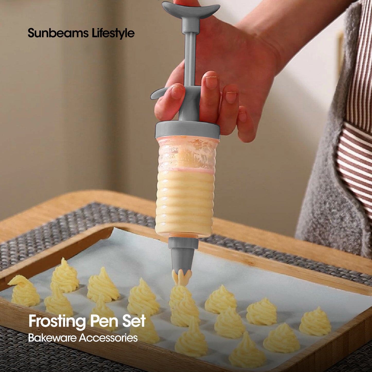 SLIQUE Premium Frosting Pen, Cake Decorating & Icing Tool Set of 7 Baking Accessories
