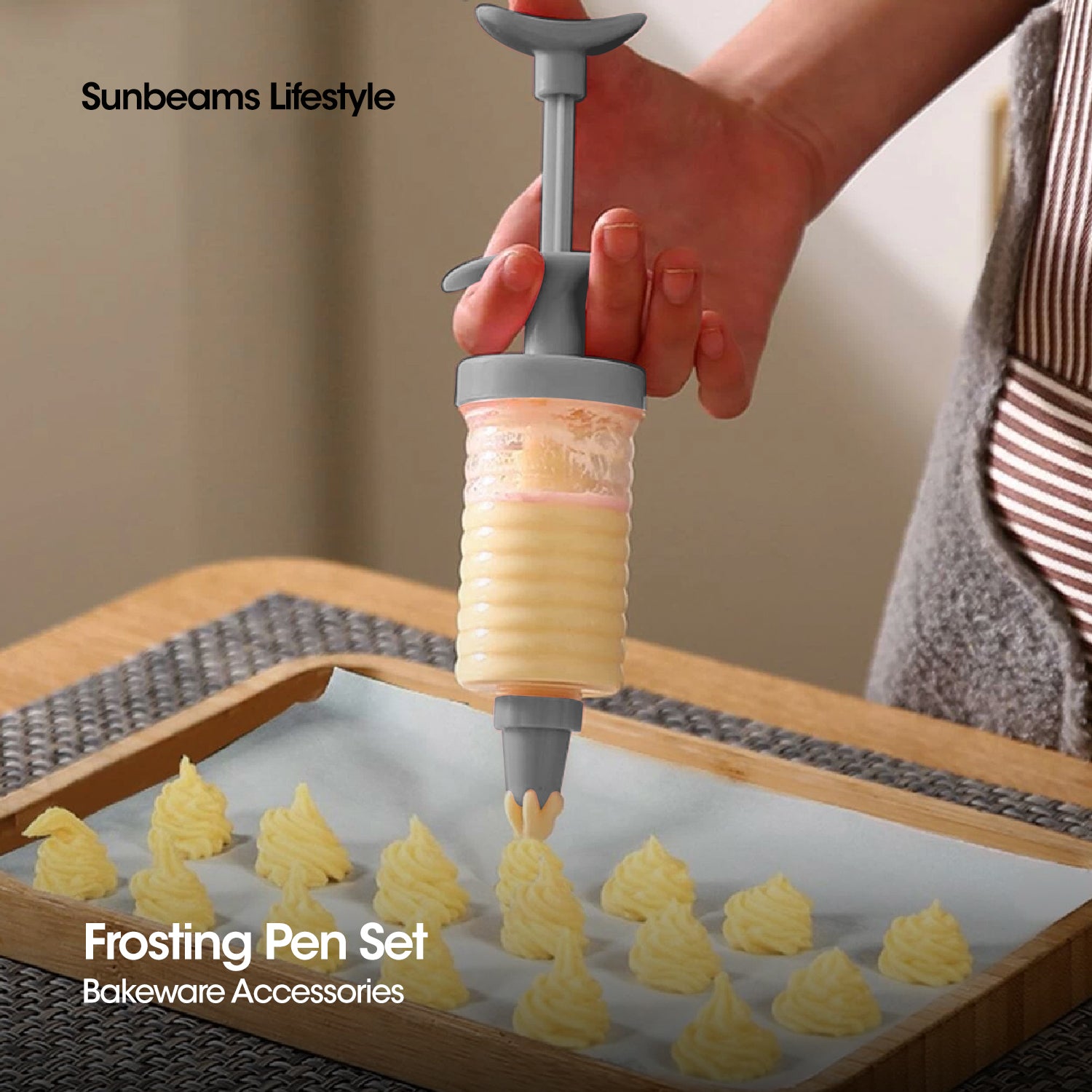 SLIQUE Premium Frosting Pen, Cake Decorating & Icing Tool Set of 7 Baking Accessories