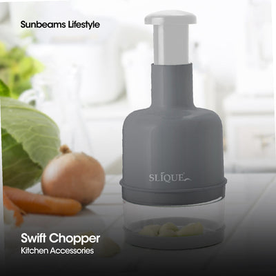 SLIQUE Premium Swift Chopper 400ml | 0.4L Kitchen Essentials Amazing Gift Idea For Any Occasion!