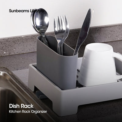 SLIQUE Premium Dish Rack w/ Drain Spout 19x46x13.5cm