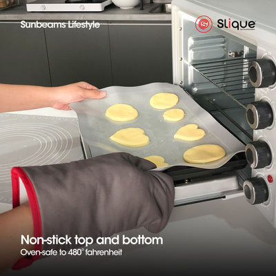 SLIQUE Premium Silicone Fiber Non-Stick Baking Mat