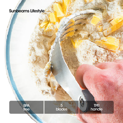 SLIQUE Premium Dough Blender, Pastry Cutter w/ Heavy Duty Stainless Steel Blades  Baking Accessories  Amazing Gift Idea For Any Occasion!
