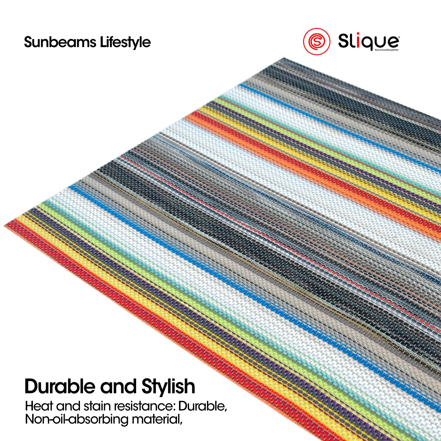 Slique Placemat PVC Woven Dining Table Mat 45x30cm (Collection 2)