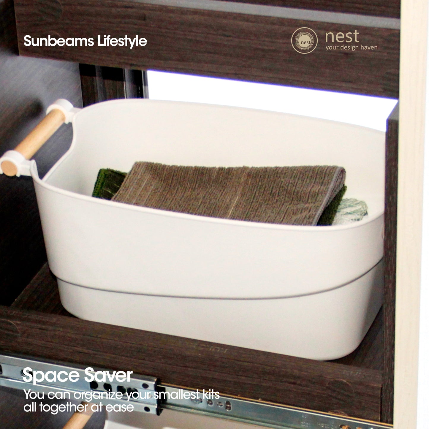 NEST DESIGN LAB Storage Bin Organizer