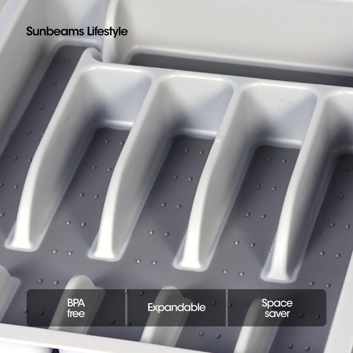 SLIQUE Premium Utensil Tray Drawer Organizer 48x38.8x6.5cm Kitchen Essential Amazing Gift Idea For Any Occasion!