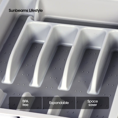 SLIQUE Premium Utensil Tray Drawer Organizer 48x38.8x6.5cm Kitchen Essential Amazing Gift Idea For Any Occasion!