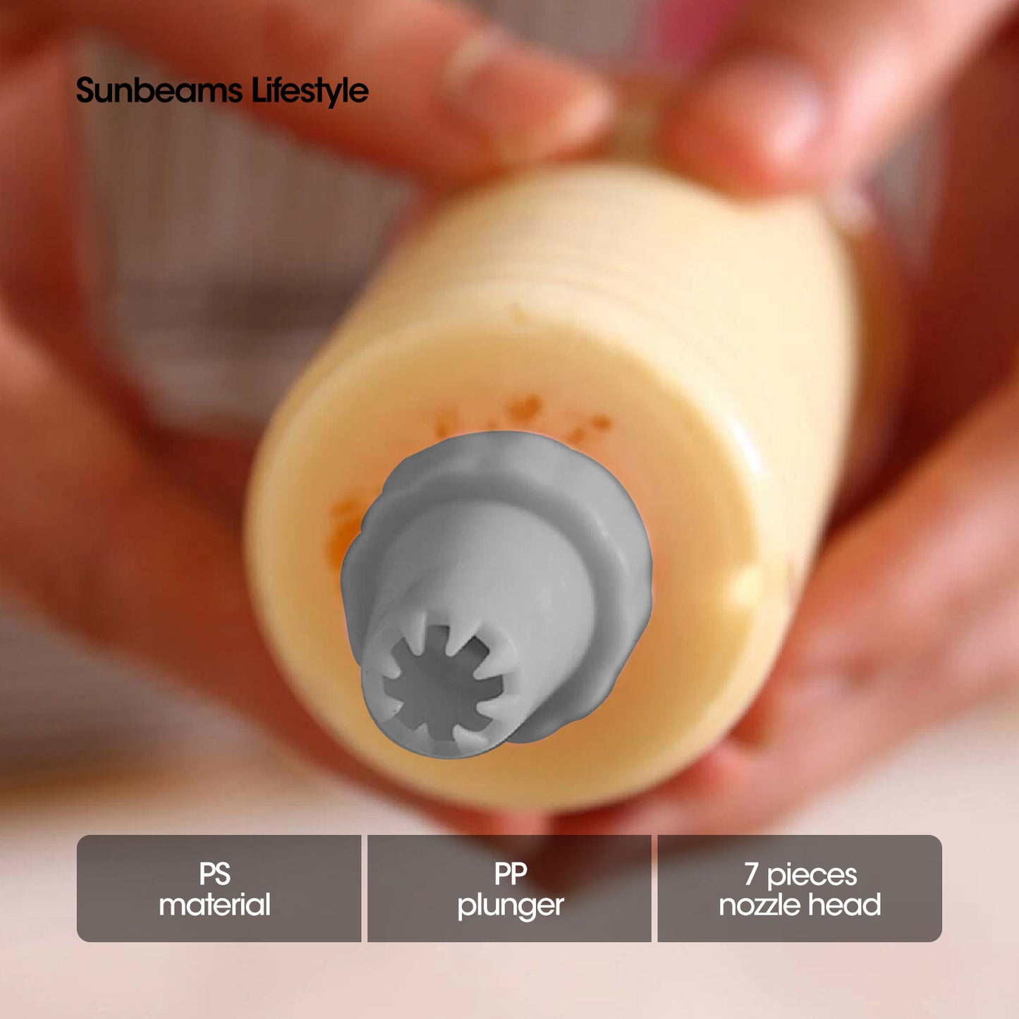 SLIQUE Premium Frosting Pen, Cake Decorating & Icing Tool Set of 7 Baking Accessories