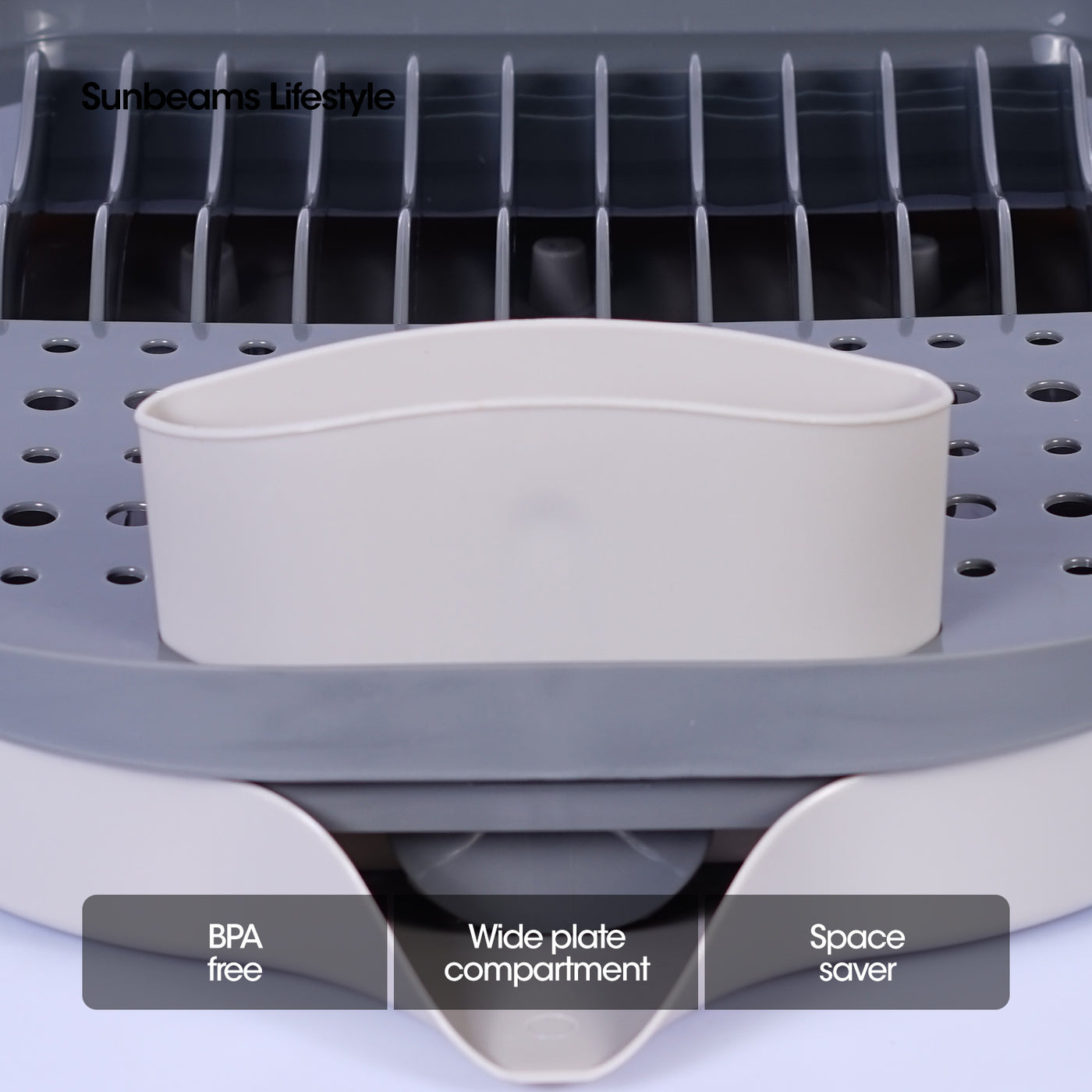 SLIQUE Premium Dish Rack w/ Drain Spout 47x32.5x12cm Kitchen Essential Amazing Gift Idea For Any Occasion!