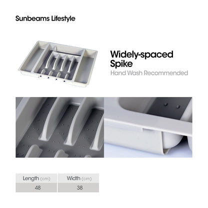 SLIQUE Premium Utensil Tray Drawer Organizer 48x38.8x6.5cm