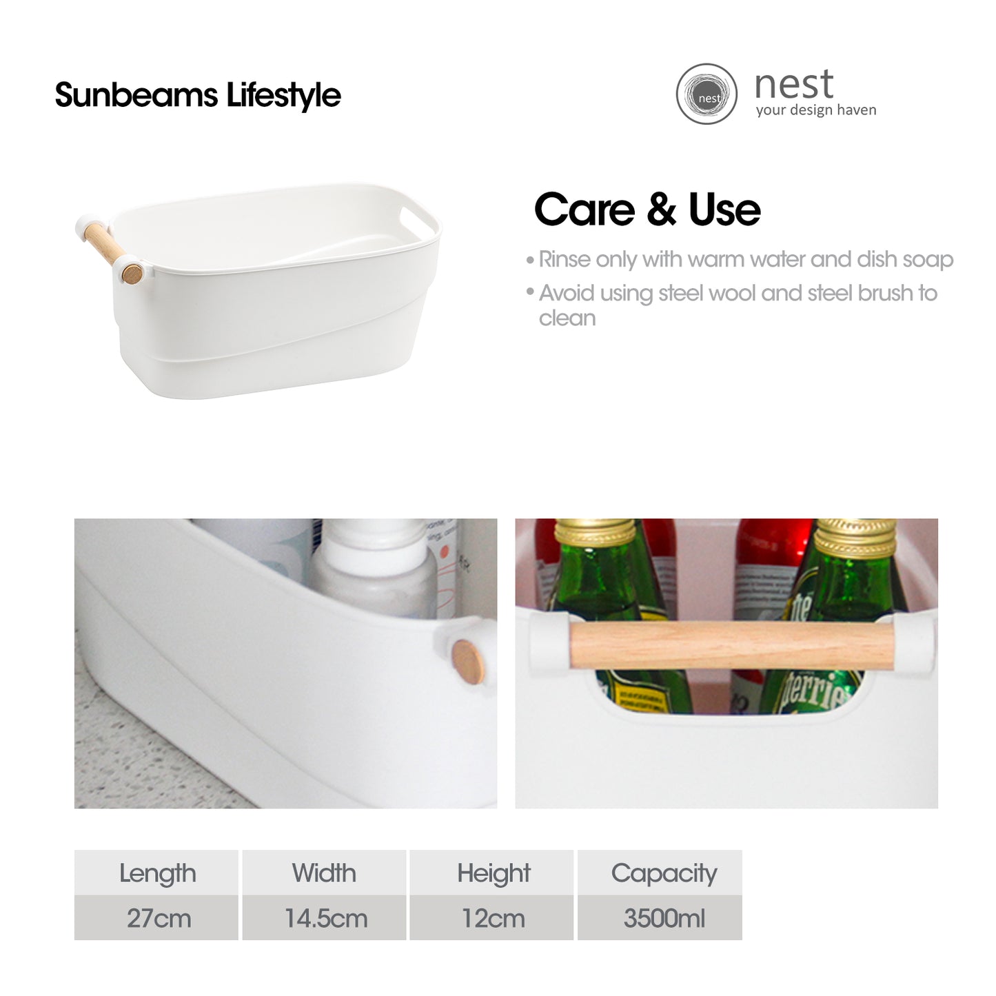 NEST DESIGN LAB Storage Bin Organizer