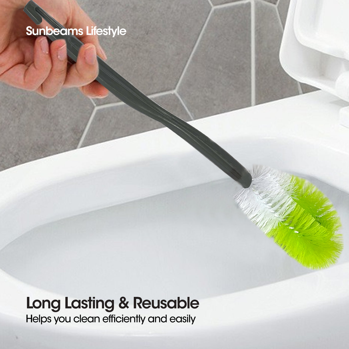 SCRUBZ Premium Twisted Wire Toilet Brush Cleaning Tools