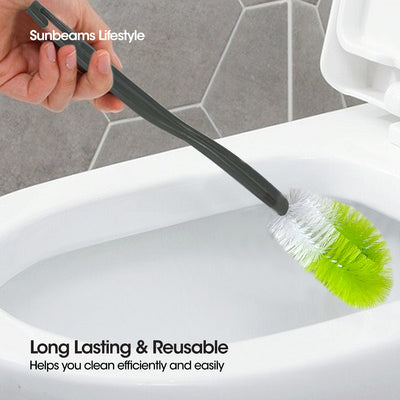 SCRUBZ Premium Twisted Wire Toilet Brush Cleaning Material 43 x 11 x 4.5 cm Made of PP Plastic