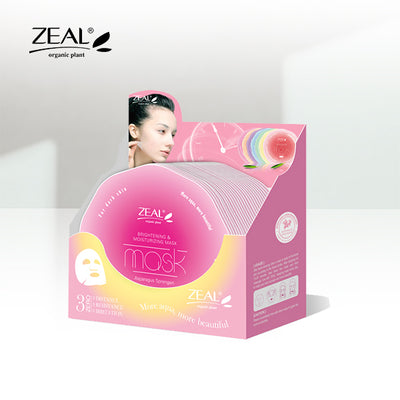 ZEAL Premium Face Mask Skin Care Hydrating & Moisturizing Mask 25ml Amazing Gift Idea For Any Occasion!