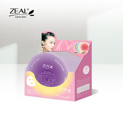 ZEAL Premium Face Mask Skin Care Hydrating & Moisturizing Mask 25ml Amazing Gift Idea For Any Occasion!