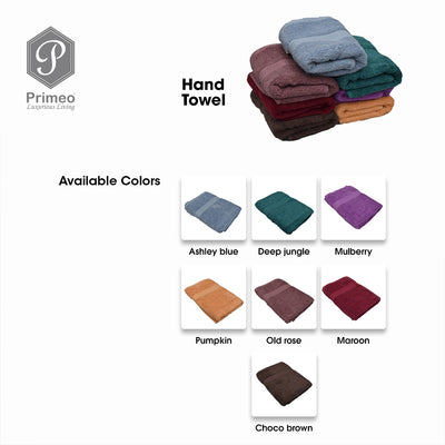 INFINITE by PRIMEO Hand Towel Ring Spun Carded 100% Cotton 500gsm 16x16" Buy One Get One Soft High Absorbent Amazing Gift Idea For Any Occasion!