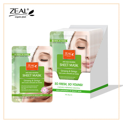 ZEAL Premium Sheet Mask Skin Care 25ml Amazing Gift Idea For Any Occasion!