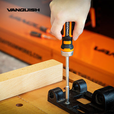 VANQUISH Multi-Bit Ratcheting Screwdriver Set Premium | Heavy Duty | Professional