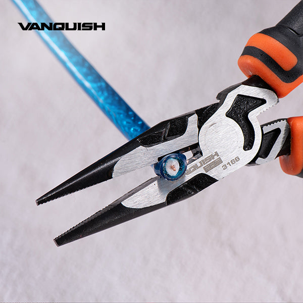 VANQUISH Premium | Heavy Duty | Professional High-Leverage Longnose Pliers