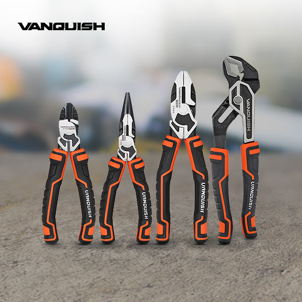 VANQUISH Premium | Heavy Duty | Professional Pliers Set of 4