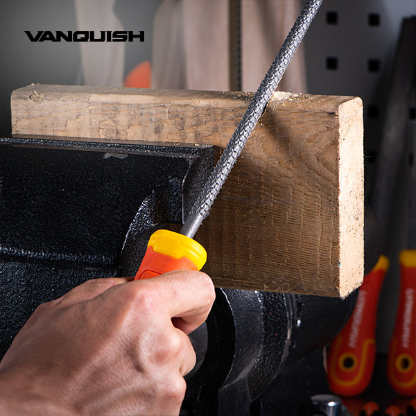 VANQUISH Wood Rasp Set of 3 8inch | 200mm | Heavy Duty | Professional