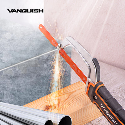 VANQUISH Mini Hack Saw Premium | Heavy Duty | Professional Aluminum Frame 10inch | 254mm