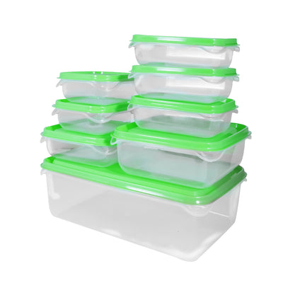 OSH Rectangle Food Container 8-Piece Set PP