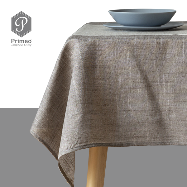 PRIMEO Premium Yarn Dyed Rectangular Table Cloth 100% Polyester 60x90" Heavy Duty Fabric 170gsm Amazing Gift Idea For Any Occasion!