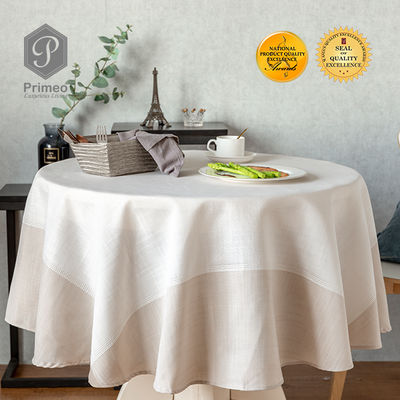 PRIMEO Premium Yarn Dyed Round Table Cloth