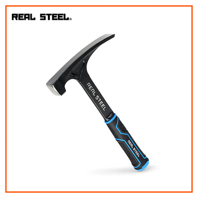REALSTEEL Brick Hammer Ultra One Piece Steel 20oz Professional Heavy-Duty Handyman Tools, Carpentry, Construction, Mechanics & Home Improvement.