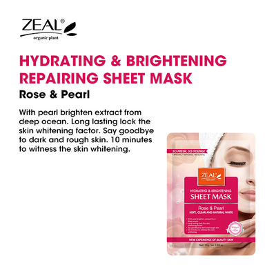 ZEAL Premium Sheet Mask Skin Care 25ml Amazing Gift Idea For Any Occasion!