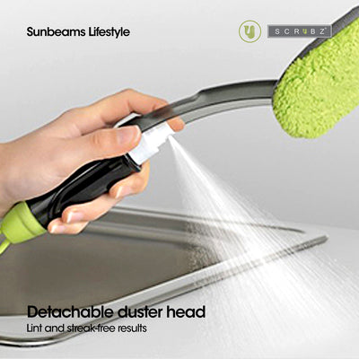 SCRUBZ Spray Duster Set Chenile Cloth, Chenille Pad & Microfiber Duster ABS+PP Heavy Duty | Multi-purpose | Perfect Cleaning Partner
