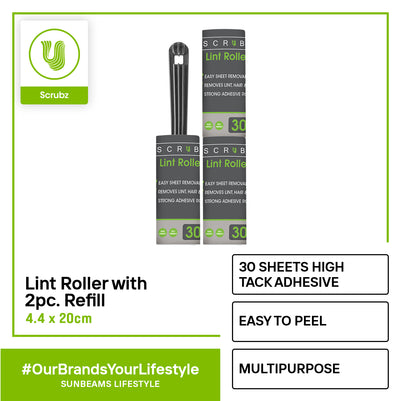 SCRUBZ Heavy Duty Cleaning Essentials Premium Lint Roller Set of 2 Amazing Gift Idea For Any Occasion!