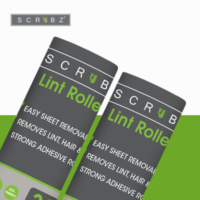 SCRUBZ Heavy Duty Cleaning Essentials Premium Lint Roller Set of 2 Amazing Gift Idea For Any Occasion!