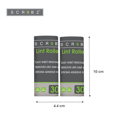 SCRUBZ Heavy Duty Cleaning Essentials Premium Lint Roller Set of 2 Amazing Gift Idea For Any Occasion!