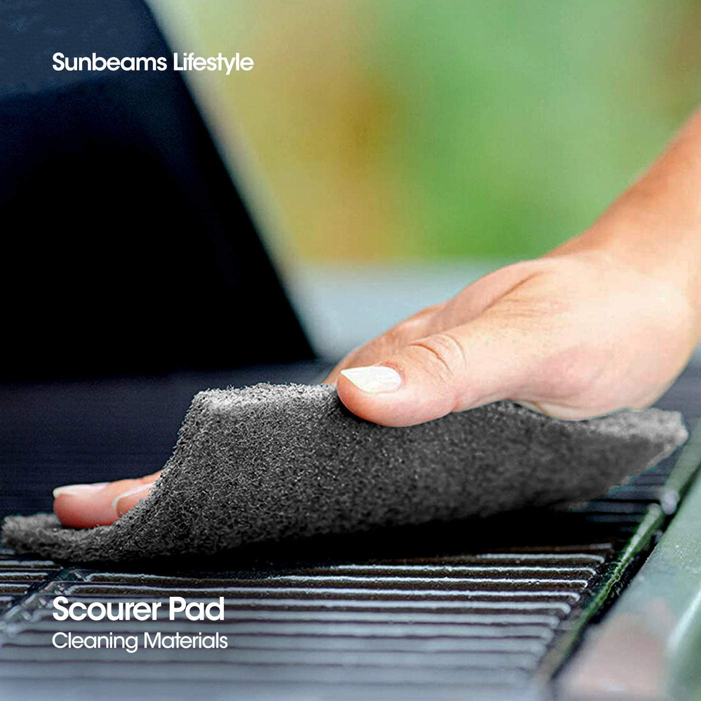 SCRUBZ Premium Scourer Pads Set of 12 Cleaning Material 14.9x9x2cm