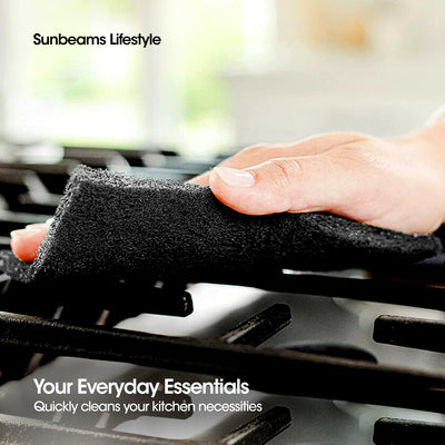 SCRUBZ Premium Scourer Pads Set of 12 Cleaning Material 14.9 x 9 x 2 cm Made of Polyester