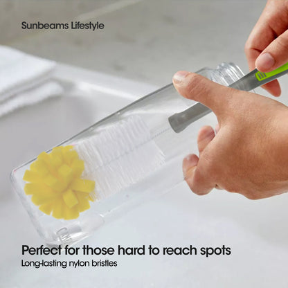 SCRUBZ Premium Bottle Brush with Sponge Cleaning