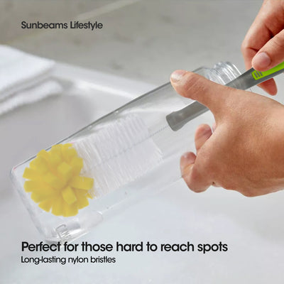 SCRUBZ Premium Bottle Brush with Sponge Cleaning