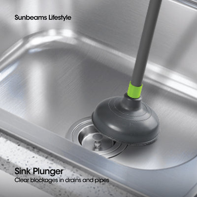 SCRUBZ Premium Sink Plunger Cleaning Material 13.5 x 13.5 x 50 cm Made of PVA