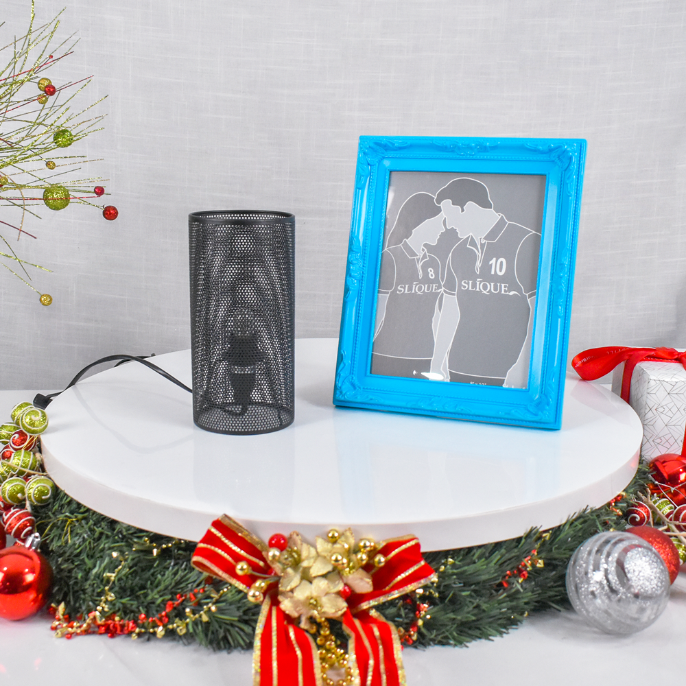 SUNBEAMS LIFESTYLE Metal Table Lamp w/ Picture Frame | Christmas Bundles